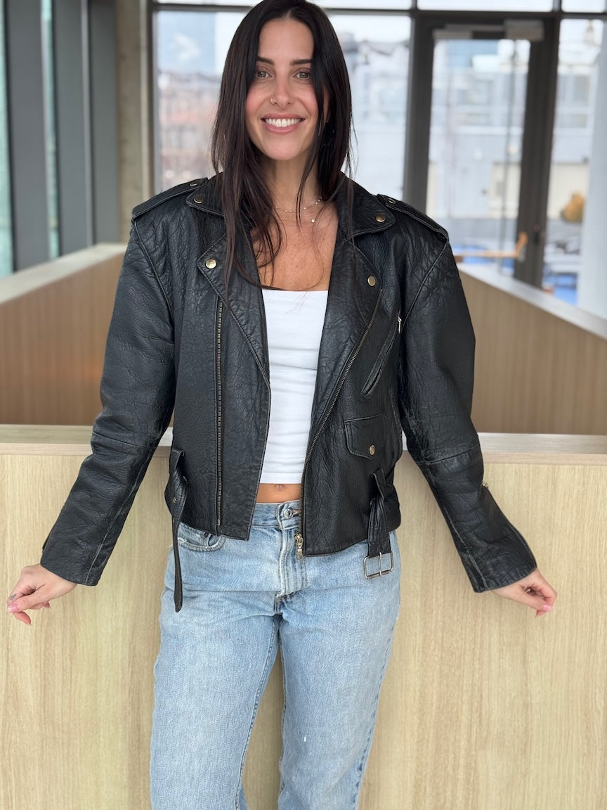 Miss Joy Authentics Vintage Leather Moto
