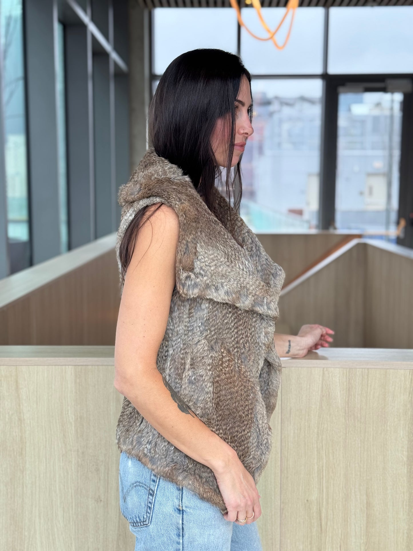 Calypso St. Barth Rabbit Fur Knit Vest