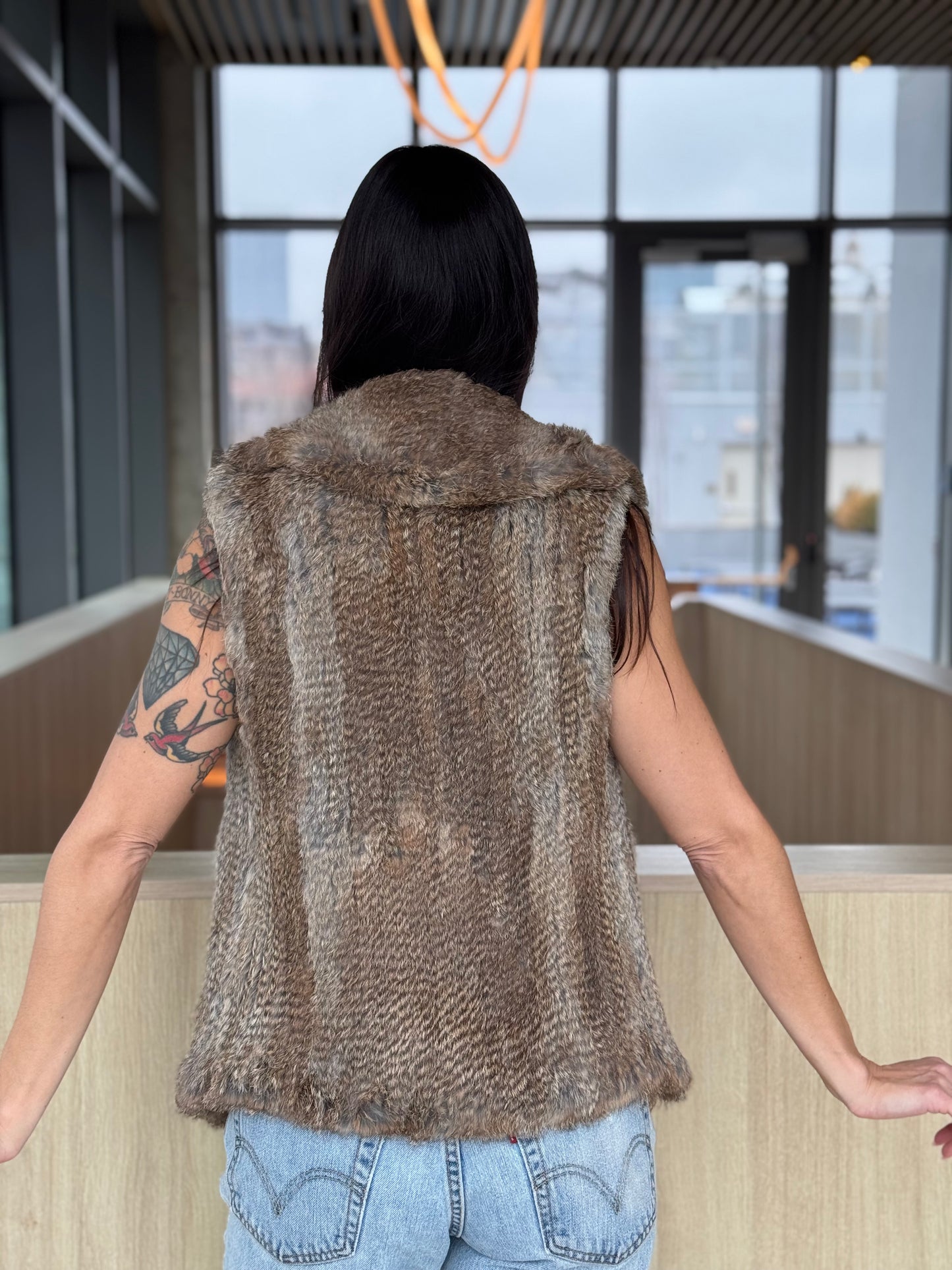 Calypso St. Barth Rabbit Fur Knit Vest