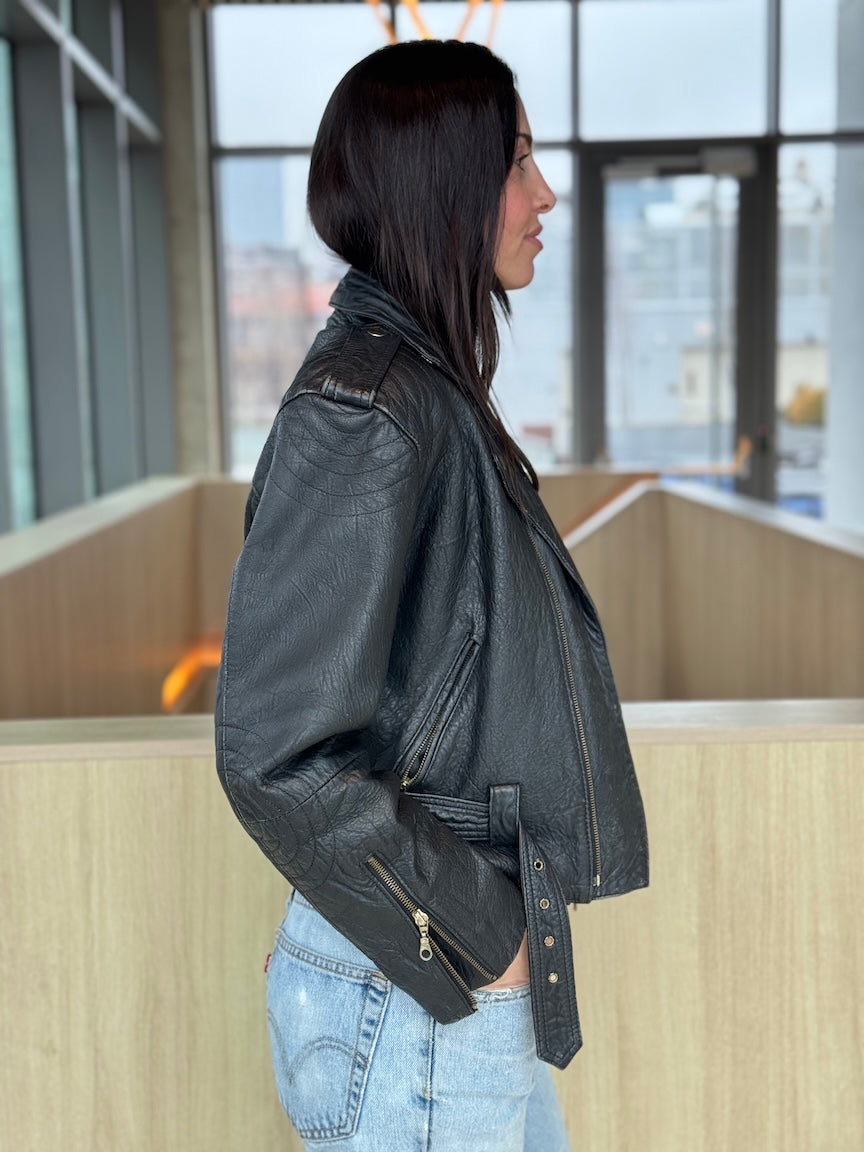 Miss Joy Authentics Vintage Leather Moto
