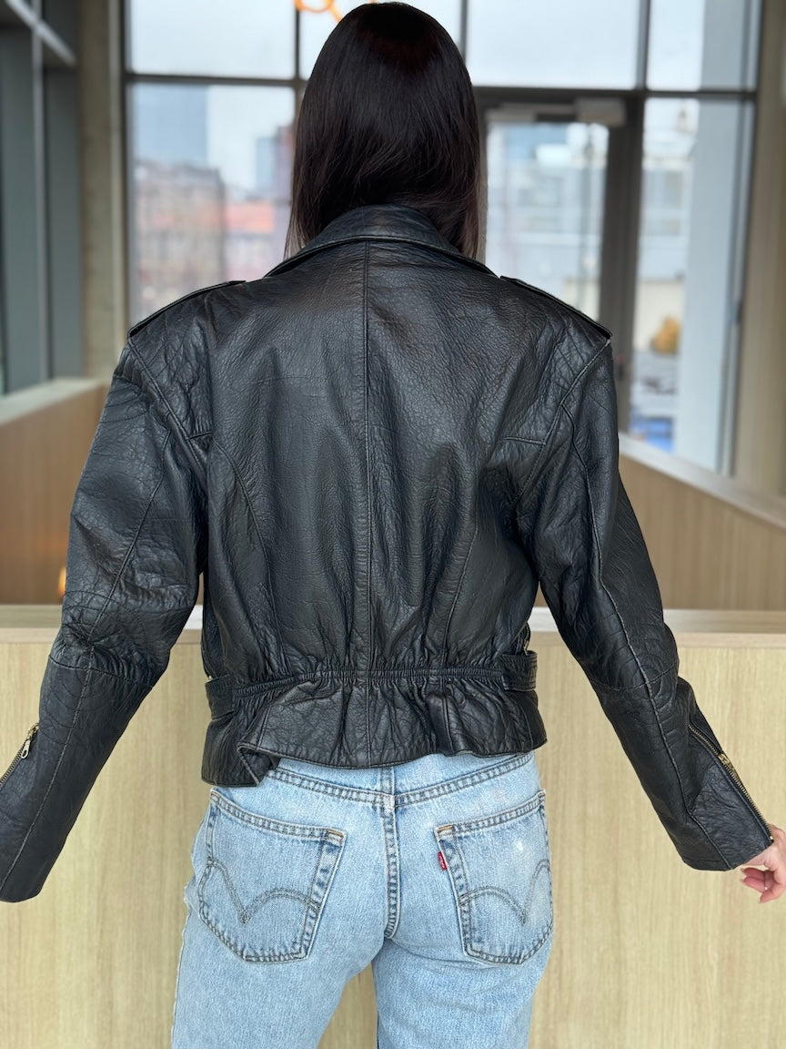 Miss Joy Authentics Vintage Leather Moto
