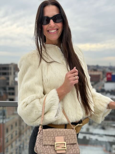 Ivory Rabbit Swing Jacket